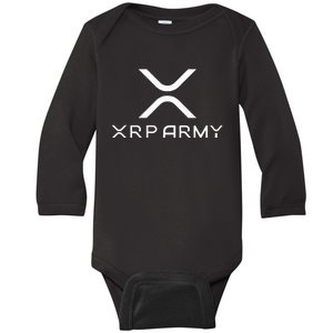 Hodl Xrp Xrp Cryptocurrency Xrp Army Baby Long Sleeve Bodysuit