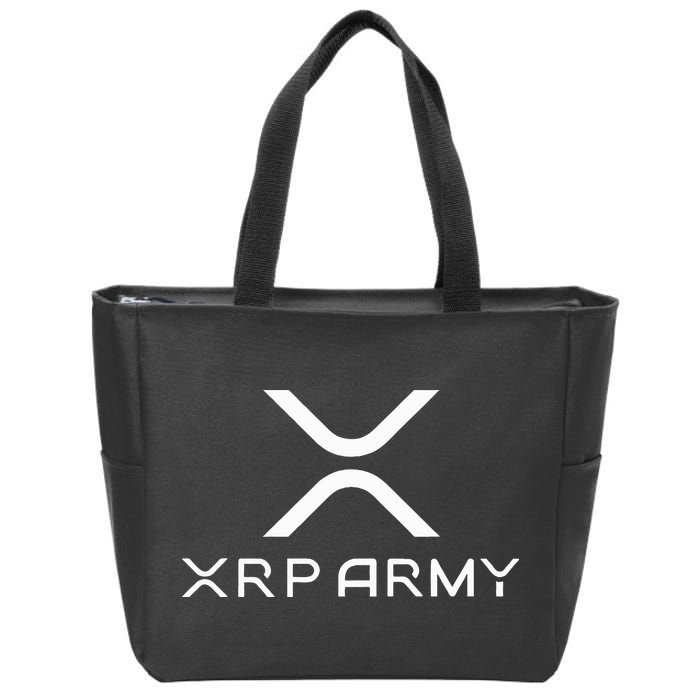 Hodl Xrp Xrp Cryptocurrency Xrp Army Zip Tote Bag