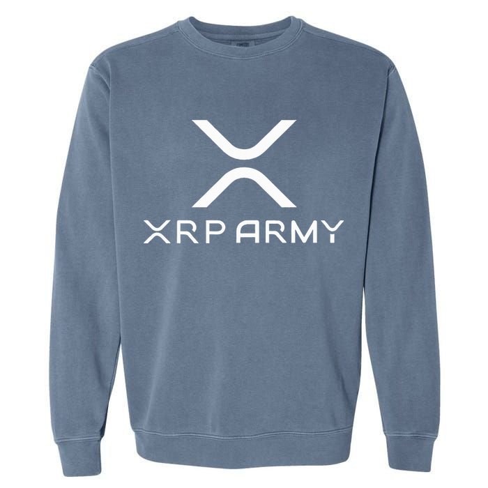 Hodl Xrp Xrp Cryptocurrency Xrp Army Garment-Dyed Sweatshirt