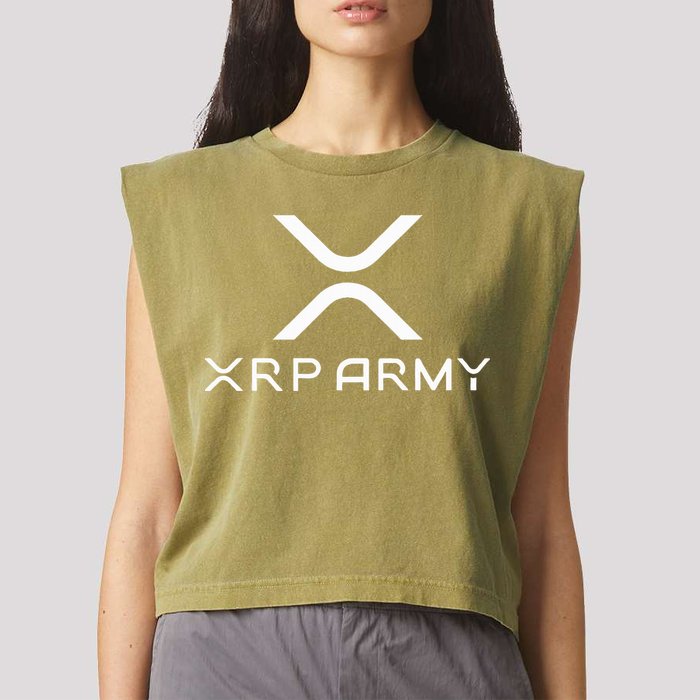 Hodl Xrp Xrp Cryptocurrency Xrp Army Garment-Dyed Women's Muscle Tee