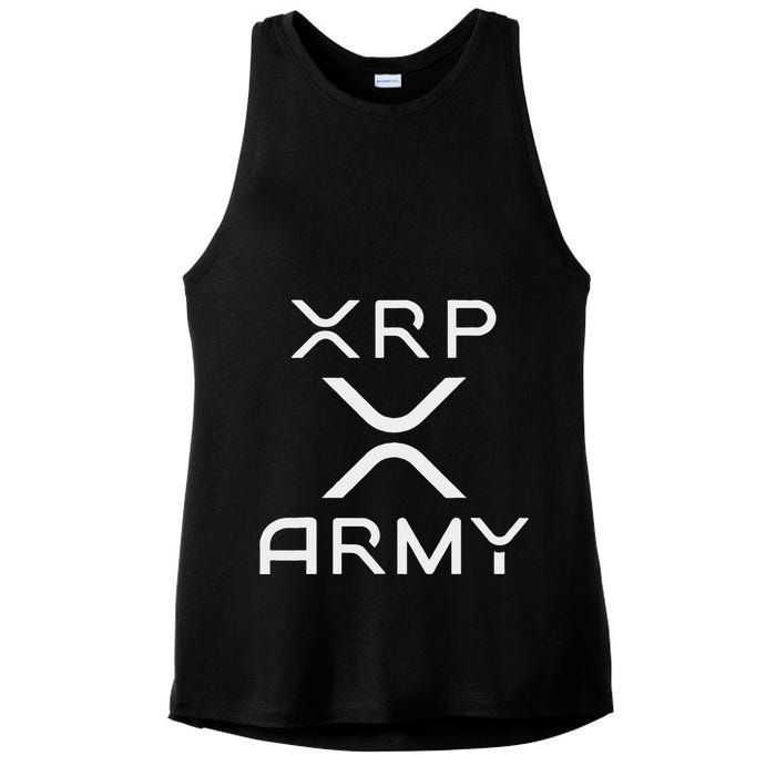 Hodl Xrp Xrp Cryptocurrency Xrp Army Ladies PosiCharge Tri-Blend Wicking Tank