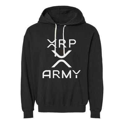 Hodl Xrp Xrp Cryptocurrency Xrp Army Garment-Dyed Fleece Hoodie