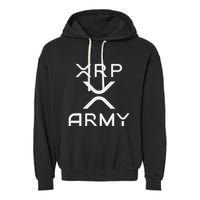 Hodl Xrp Xrp Cryptocurrency Xrp Army Garment-Dyed Fleece Hoodie