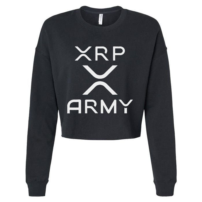 Hodl Xrp Xrp Cryptocurrency Xrp Army Cropped Pullover Crew