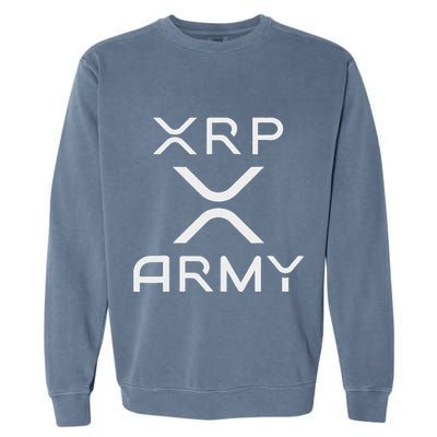 Hodl Xrp Xrp Cryptocurrency Xrp Army Garment-Dyed Sweatshirt