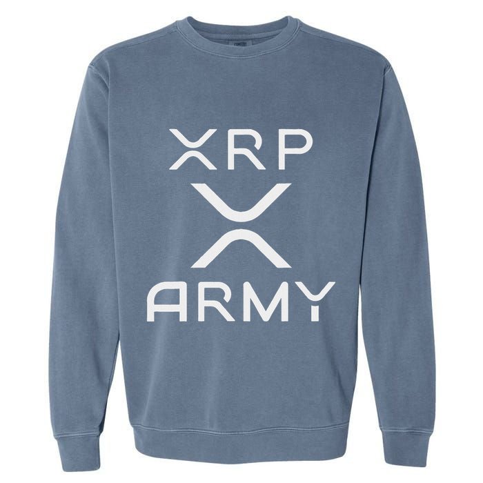 Hodl Xrp Xrp Cryptocurrency Xrp Army Garment-Dyed Sweatshirt