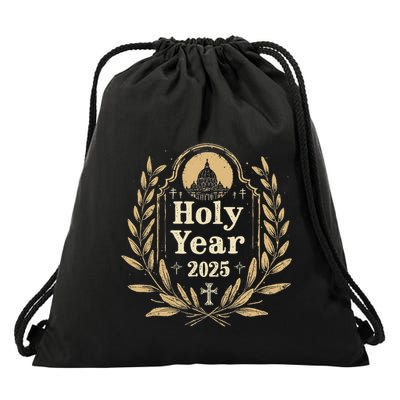 Holy Year 2025 Catholic Design Pilgrims Of Hope Drawstring Bag