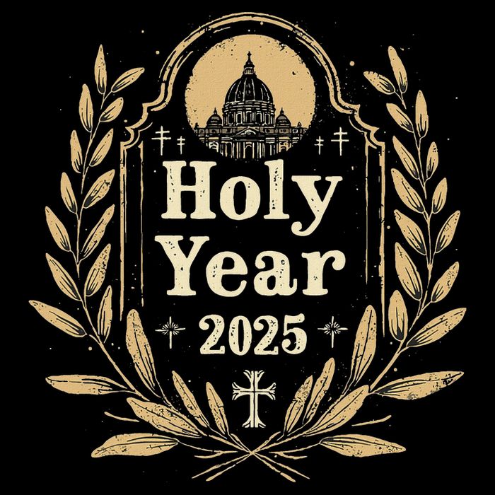 Holy Year 2025 Catholic Design Pilgrims Of Hope Women's V-Neck T-Shirt