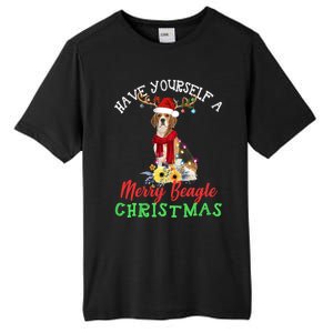 Have Yourself A Merry Beagle Christmas Cute Gift Tall Fusion ChromaSoft Performance T-Shirt