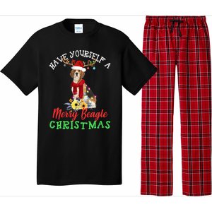 Have Yourself A Merry Beagle Christmas Cute Gift Pajama Set