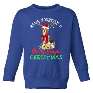 Have Yourself A Merry Beagle Christmas Cute Gift Toddler Sweatshirt