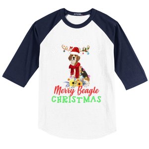 Have Yourself A Merry Beagle Christmas Cute Gift Baseball Sleeve Shirt