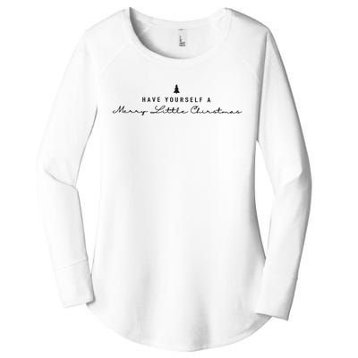 Have Yourself A Merry Christmas Women's Perfect Tri Tunic Long Sleeve Shirt