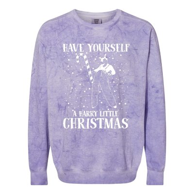 Have Yourself A Harry Little Christmas Ugly Sweater Colorblast Crewneck Sweatshirt