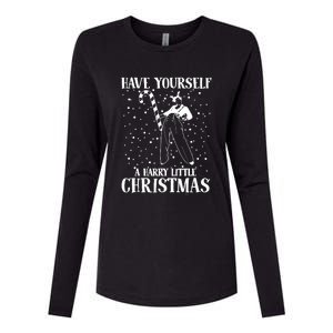 Have Yourself A Harry Little Christmas Ugly Sweater Womens Cotton Relaxed Long Sleeve T-Shirt