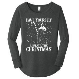 Have Yourself A Harry Little Christmas Ugly Sweater Women's Perfect Tri Tunic Long Sleeve Shirt