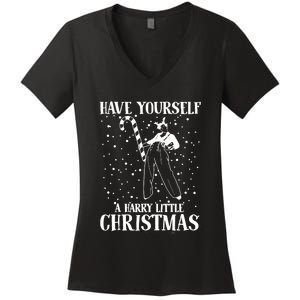 Have Yourself A Harry Little Christmas Ugly Sweater Women's V-Neck T-Shirt