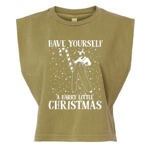 Have Yourself A Harry Little Christmas Ugly Sweater Garment-Dyed Women's Muscle Tee