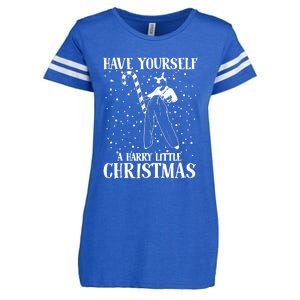 Have Yourself A Harry Little Christmas Ugly Sweater Enza Ladies Jersey Football T-Shirt