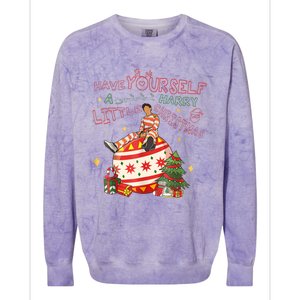 Have Yourself A Harry Little Christmas Colorblast Crewneck Sweatshirt