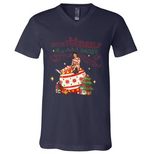 Have Yourself A Harry Little Christmas V-Neck T-Shirt