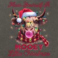 Have Yourself A Mooey Little Christmas Cotton Canvas Backpack