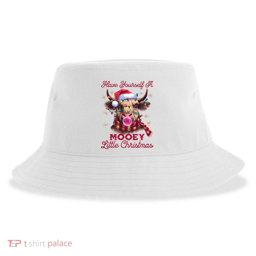 Have Yourself A Mooey Little Christmas Sustainable Bucket Hat