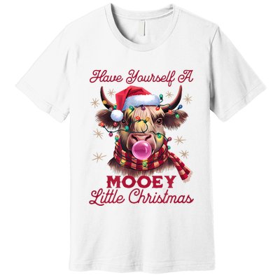 Have Yourself A Mooey Little Christmas Premium T-Shirt