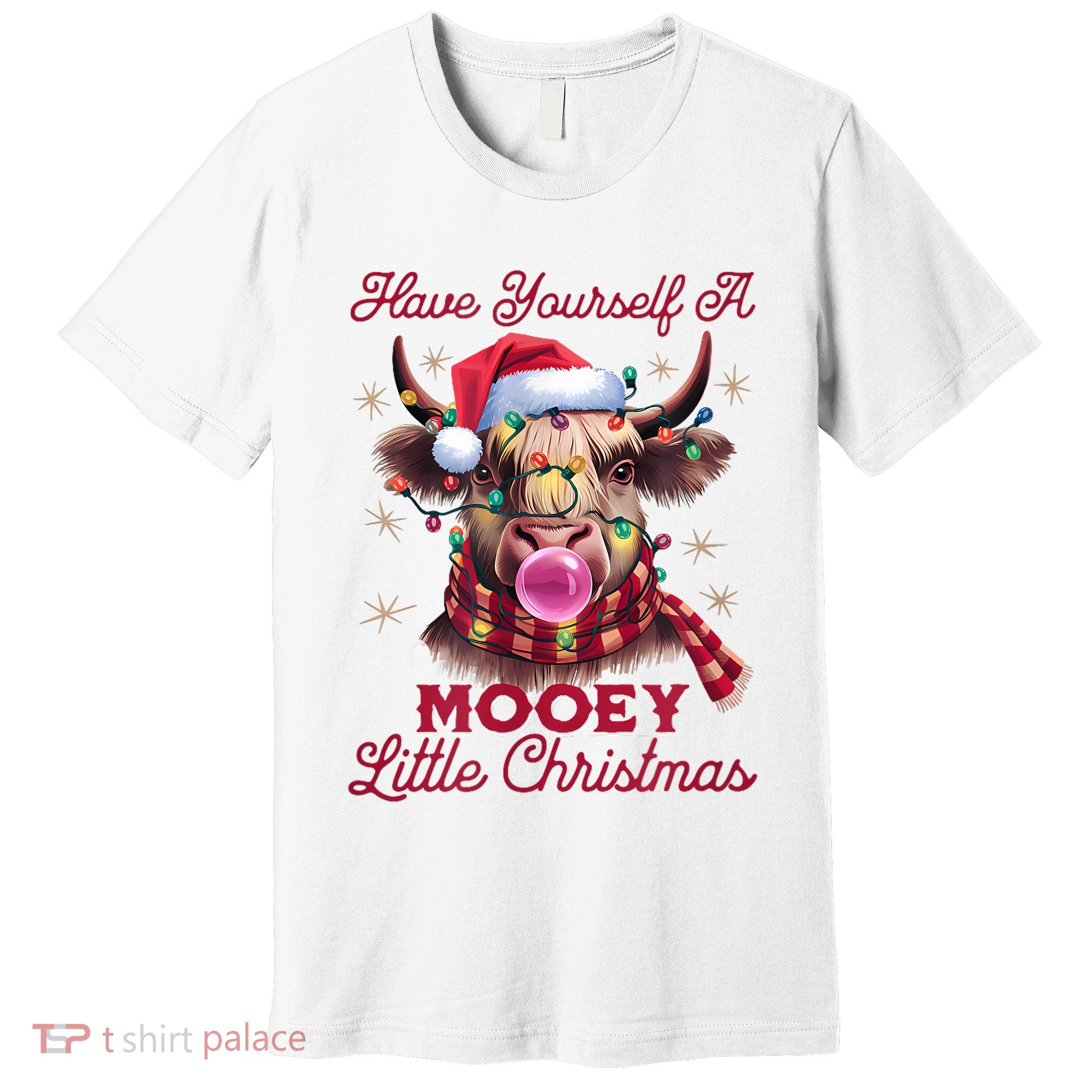 Have Yourself A Mooey Little Christmas Premium T-Shirt