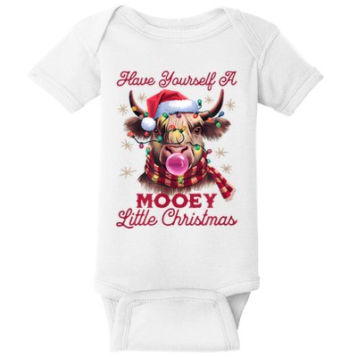 Have Yourself A Mooey Little Christmas Baby Bodysuit