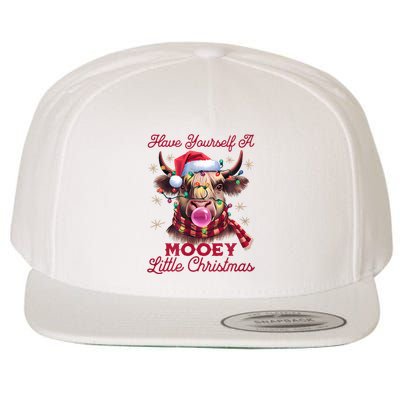 Have Yourself A Mooey Little Christmas Wool Snapback Cap
