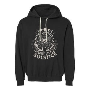 Have Yourself A Merry Little Solstice Yule Holiday Garment-Dyed Fleece Hoodie