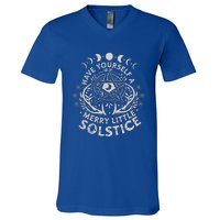 Have Yourself A Merry Little Solstice Yule Holiday V-Neck T-Shirt