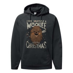 Have Yourself A Wookiee Little Christmas Performance Fleece Hoodie