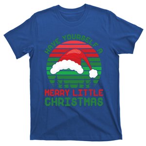 Have Yourself A Merry Little Christmas Funny Pajamas Retro Gift T-Shirt