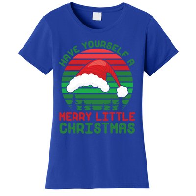 Have Yourself A Merry Little Christmas Funny Pajamas Retro Gift Women's T-Shirt