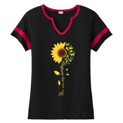 Horse You Are My Sunshine Horse Lover Ladies Halftime Notch Neck Tee