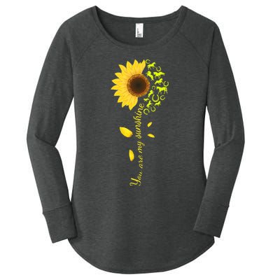 Horse You Are My Sunshine Horse Lover Women's Perfect Tri Tunic Long Sleeve Shirt