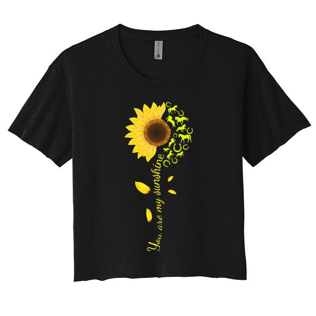 Horse You Are My Sunshine Horse Lover Crop Top