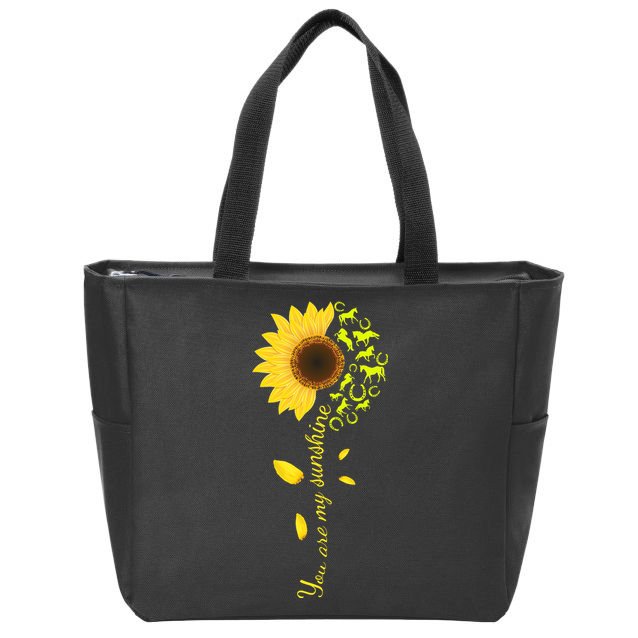 Horse You Are My Sunshine Horse Lover Zip Tote Bag