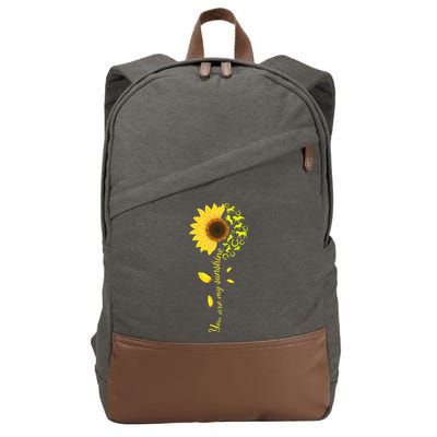 Horse You Are My Sunshine Horse Lover Cotton Canvas Backpack