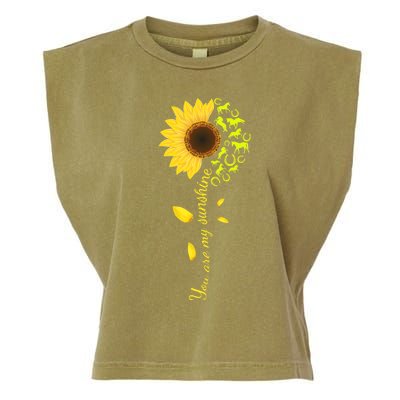 Horse You Are My Sunshine Horse Lover Garment-Dyed Women's Muscle Tee