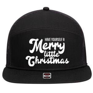 Have Yourself A Merry Little Christmas Gift 7 Panel Mesh Trucker Snapback Hat