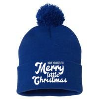 Have Yourself A Merry Little Christmas Gift Pom Pom 12in Knit Beanie