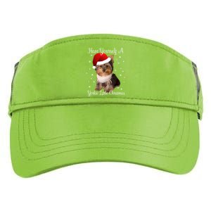 Have Yourself A Yorkie Little Christmas Gift Adult Drive Performance Visor