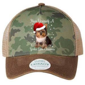 Have Yourself A Yorkie Little Christmas Gift Legacy Tie Dye Trucker Hat