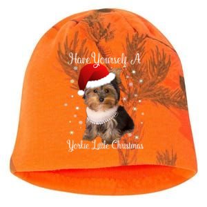 Have Yourself A Yorkie Little Christmas Gift Kati - Camo Knit Beanie