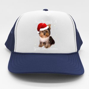 Have Yourself A Yorkie Little Christmas Gift Trucker Hat