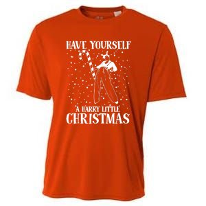 Have Yourself A Harry Little Christmas Xmas Gift Cooling Performance Crew T-Shirt