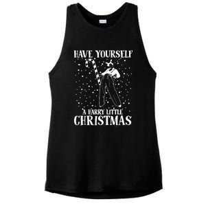 Have Yourself A Harry Little Christmas Xmas Gift Ladies PosiCharge Tri-Blend Wicking Tank